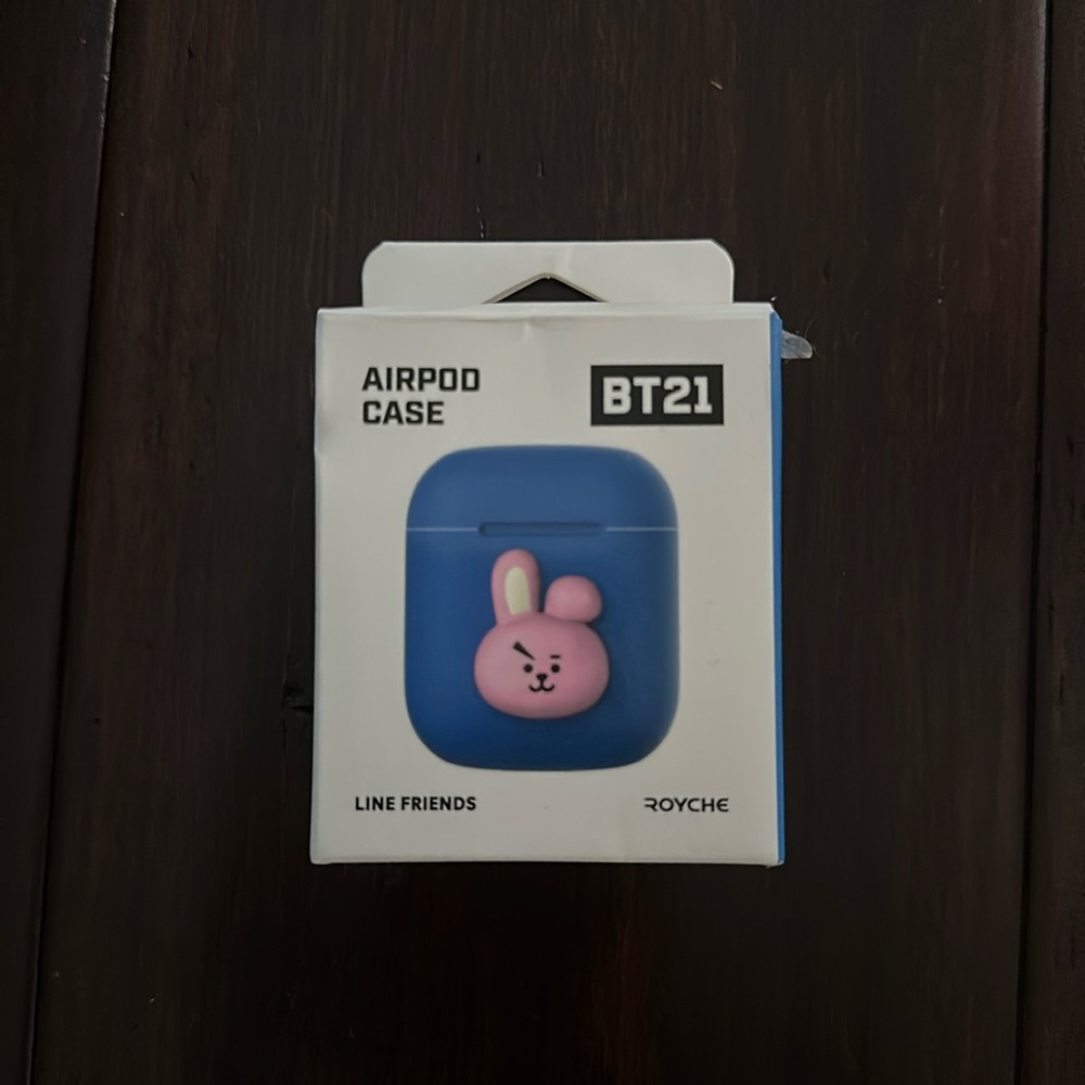 BT21 BTS Jungkook Cooky Pink Bunny AirPods Generation 1 Case
